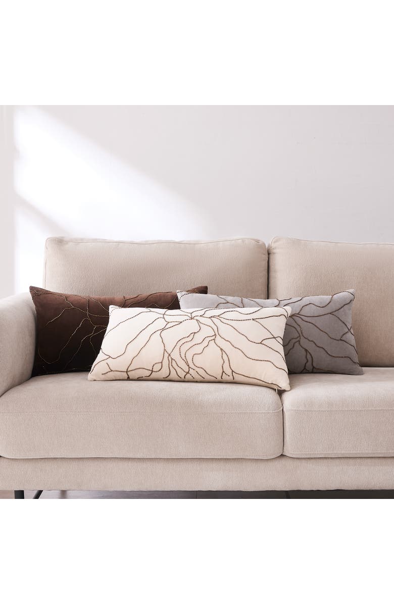 Chuks Collins x Lush Decor Roots Cotton Pillow Cover, Alternate, color, Gray