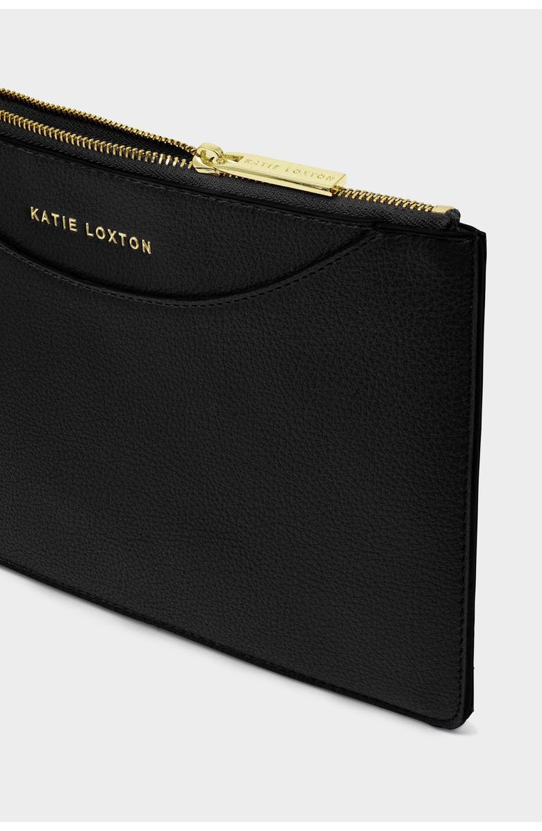Katie Loxton Alba Wristlet Pouch in Black, Alternate, color, Black