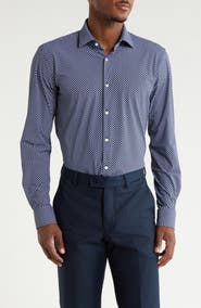BOSS Kenno Trim Fit Performance Dress Shirt