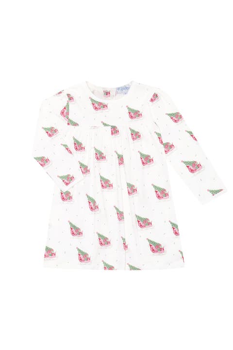 Pima Cotton Christmas Merry Sleighs Playtime Dress - Toddler & Little Kid