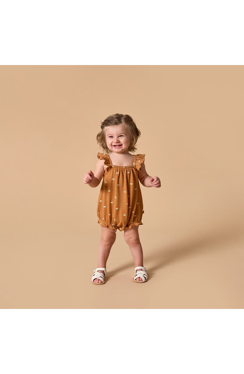 Modern Moments<sup>™</sup> by Gerber Bubble Romper, Alternate, color, Brown Sun