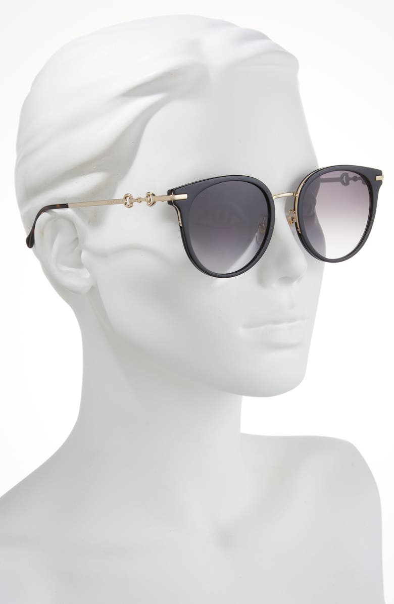 Gucci 56mm Round Sunglasses, Alternate, color,