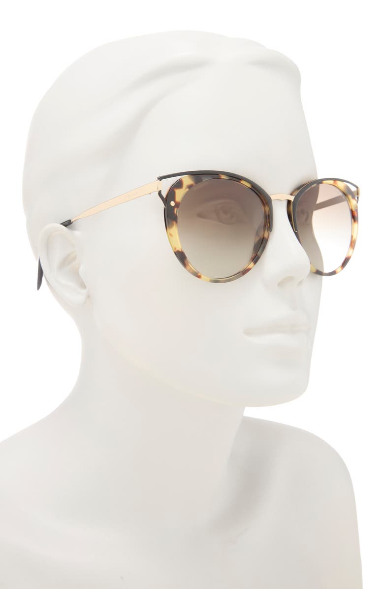 Prada 54mm Gradient Cat Eye Sunglasses, Alternate, color,