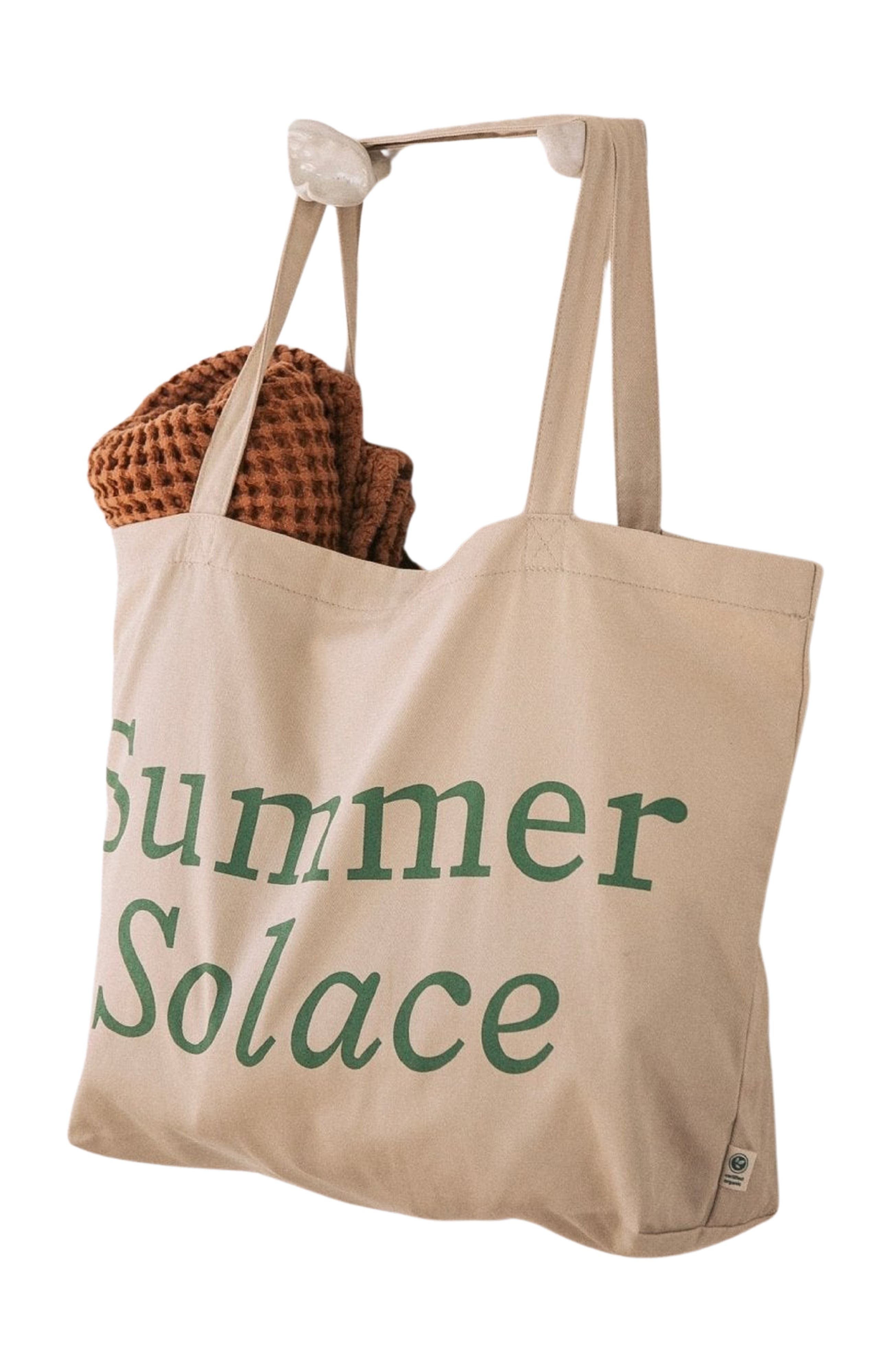 Summer Solace Tallow Summer Solace Organic Eco Tote Bag, Alternate, color, Oyster