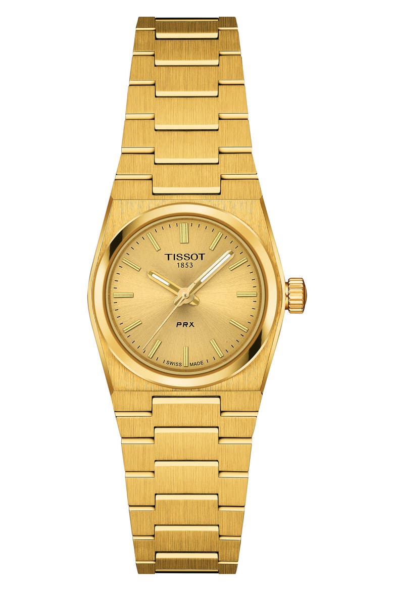 PRX Bracelet Watch, 25mm, Main, color, CHAMPAGNE / GOLDEN