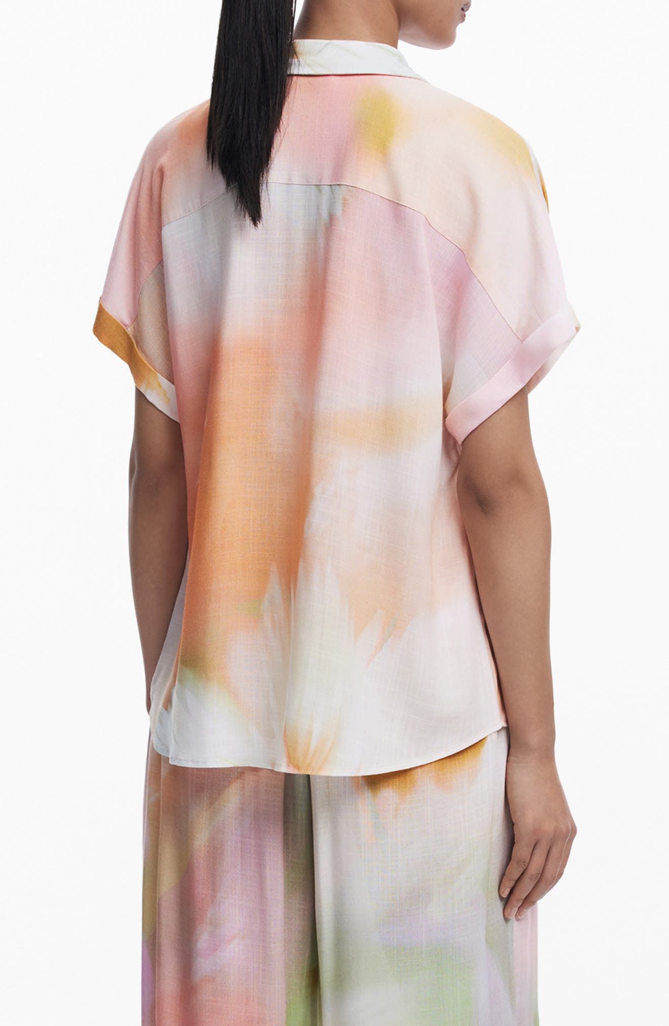 Abstract Print Short Sleeve Button-Up Shirt - image 2