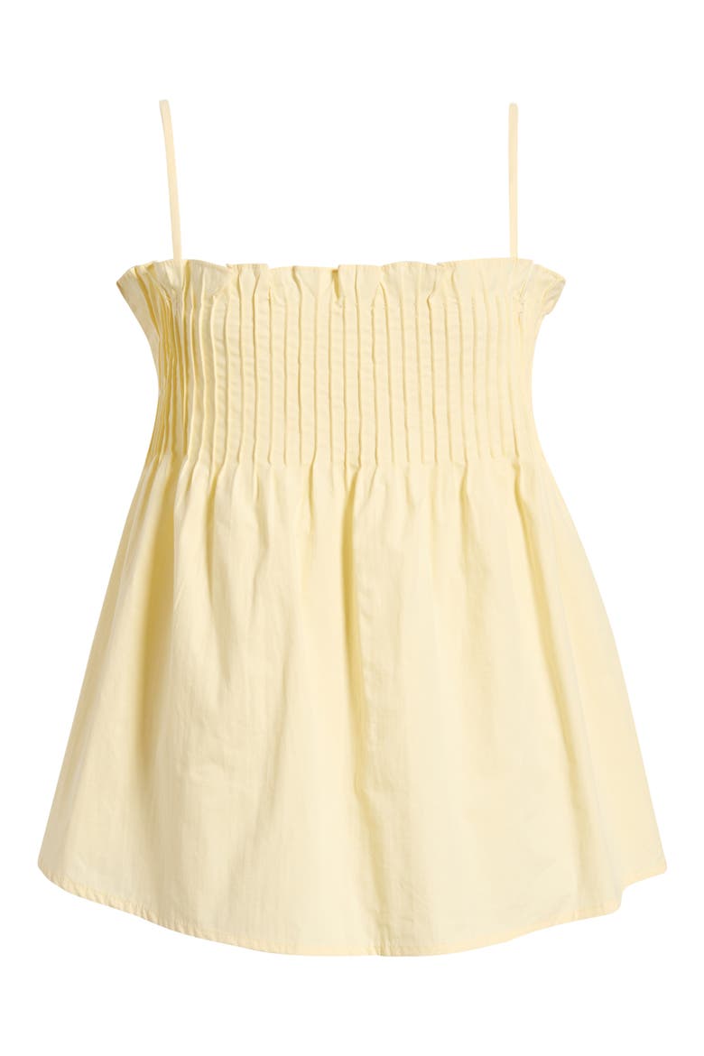 Carson Pintuck Sleeveless Top, Alternate, color, BUTTER YELLOW