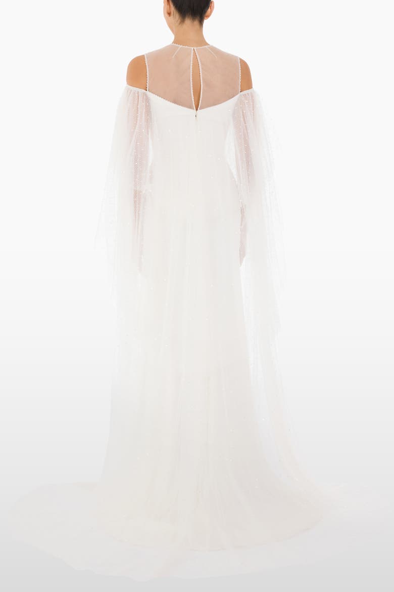 Trevi Ruffled Dress, Alternate, color, Ivory