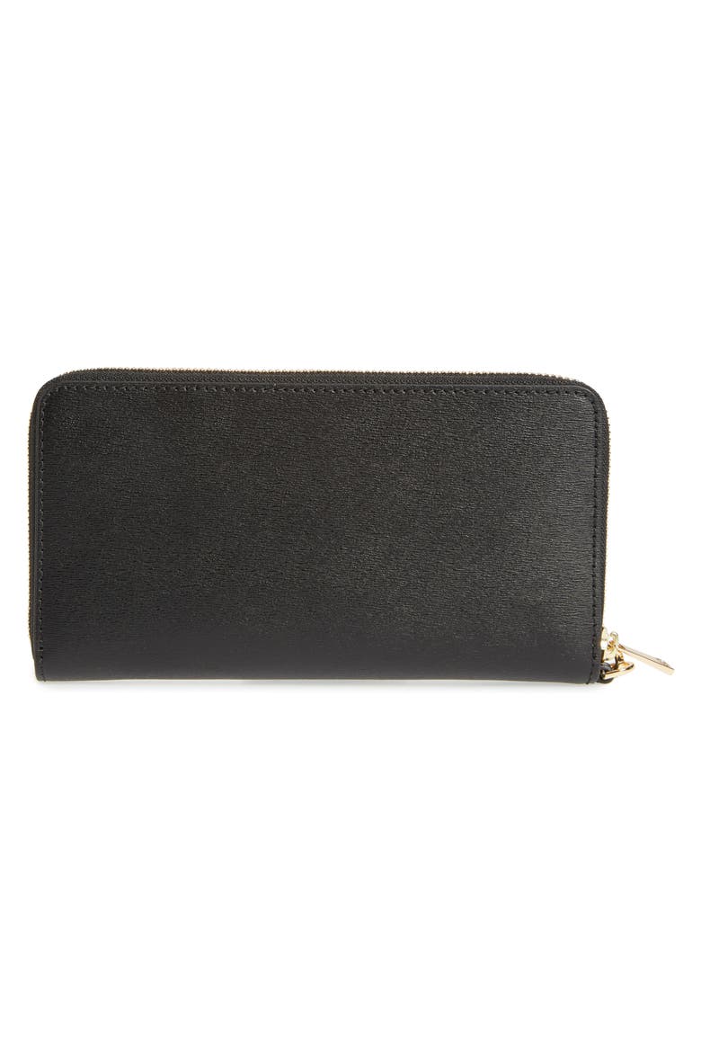 Parker Leather Continental Wallet, Alternate, color, BLACK