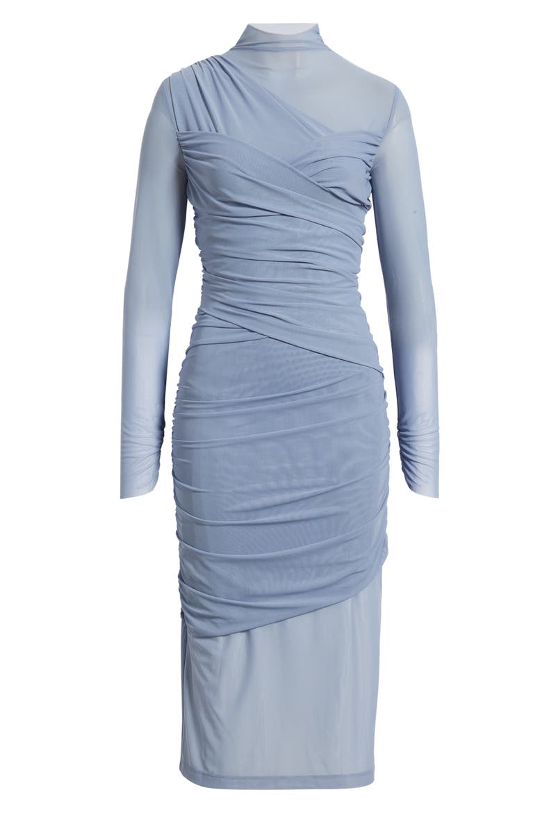 Etulia Ruched Long Sleeve Dress, Alternate, color, BT BU