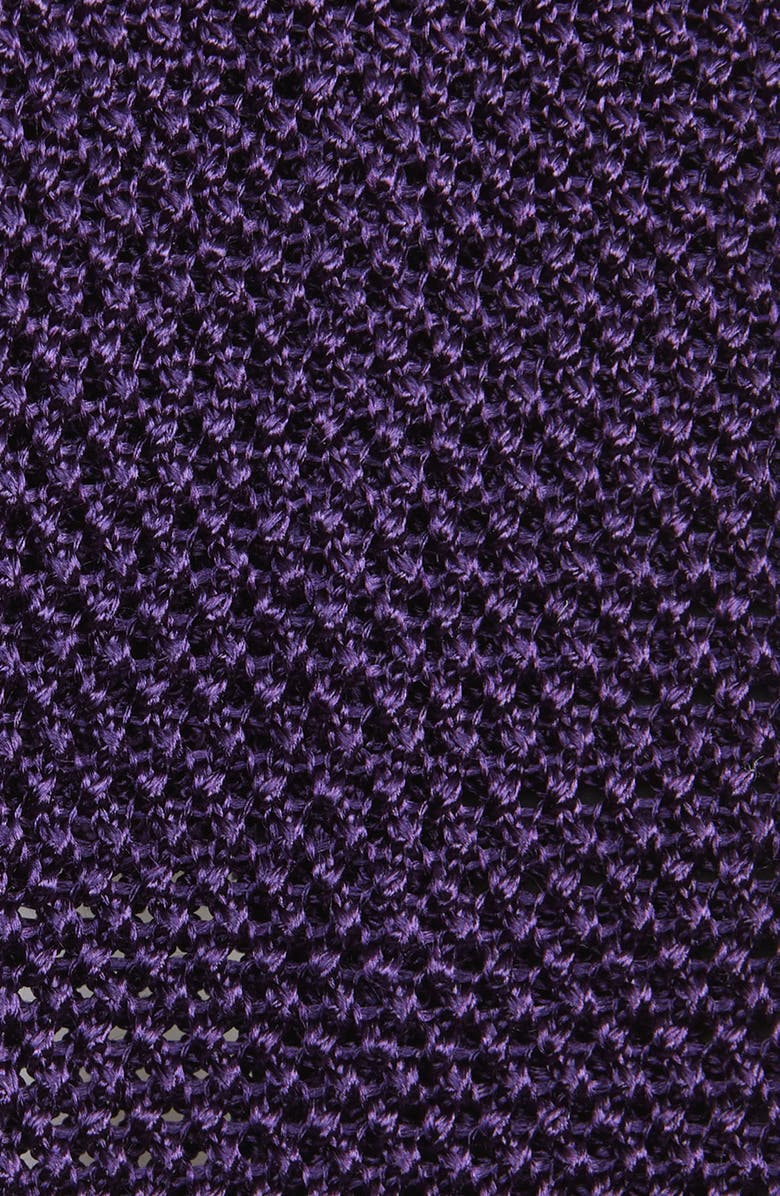 Ralph Lauren Purple Label Silk Knit Tie, Alternate, color, Dark Purple