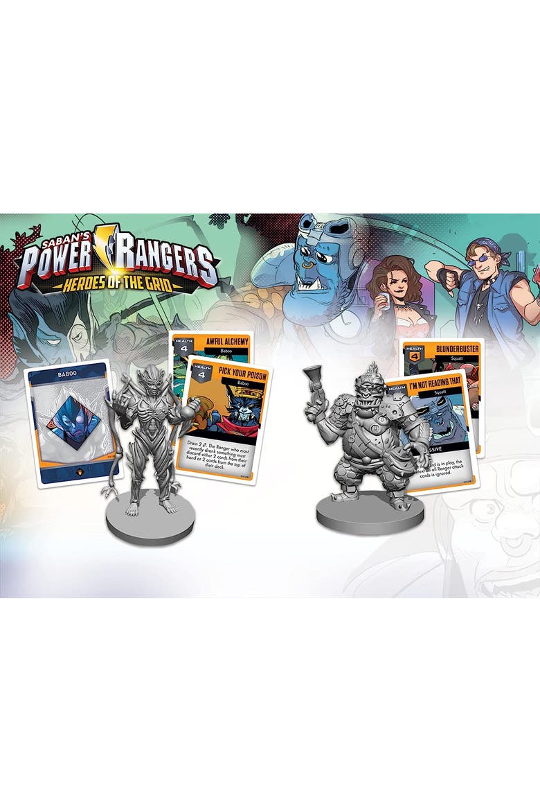 Power Rangers Heroes of The Grid Squatt & Baboo Pack, Alternate, color, Multicolored