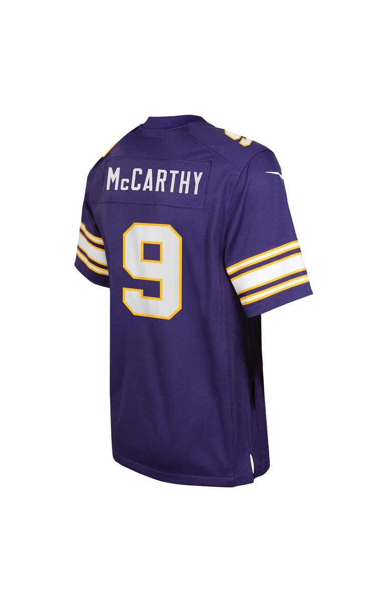 Nike Youth Nike J.J. McCarthy Purple Minnesota Vikings Classic Alternate Player Game Jersey, Alternate, color, Purple