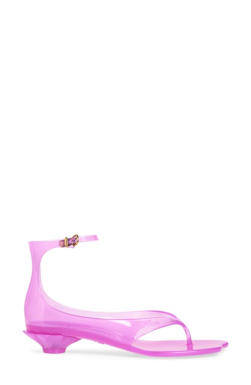 Chloé Jelly Ankle Strap Sandal In Pink