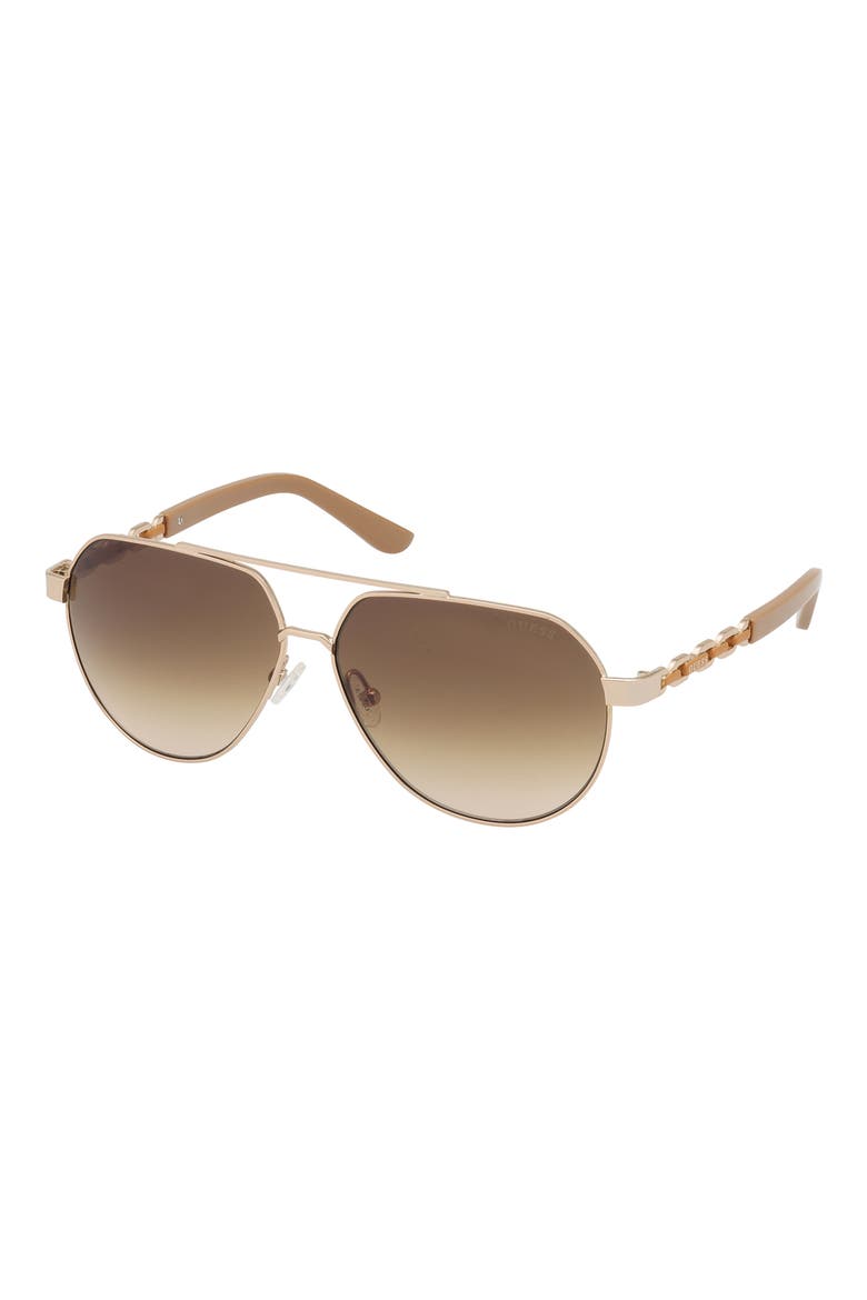 59mm Navigator Sunglasses, Alternate, color, GOLD / BROWN