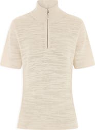 ALIGNE Stevie Half Zip Linen & Organic Cotton Sweater