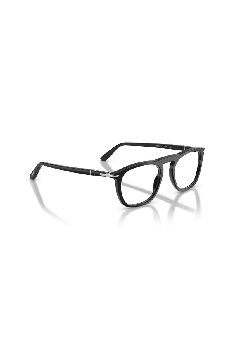Persol 53mm Square optical glasses, Alternate, color, Black