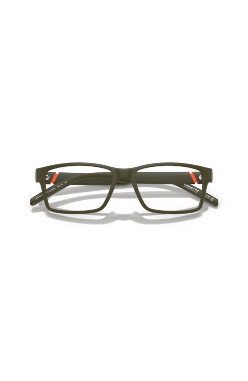 Arnette 54mm Rectangle Optical Glasses In Brown