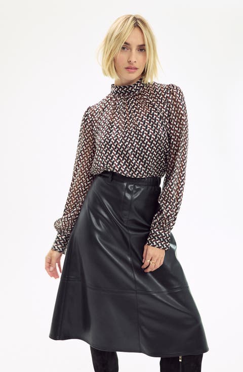Faux Leather Skirt