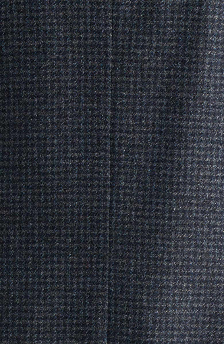 Jack Victor Midland Contemporary Fit Grey Houndstooth Wool & Cashmere Sport Coat, Alternate, color, Blue Grey