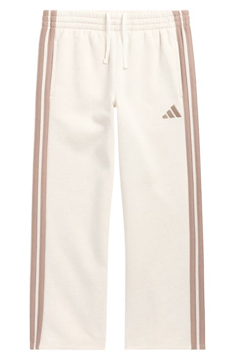 Kids' 3-Stripe Fleece Track Pants (Big Kid)