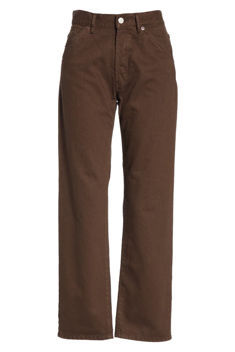 Le Jean Crop Jeans, Alternate, color, BROWN