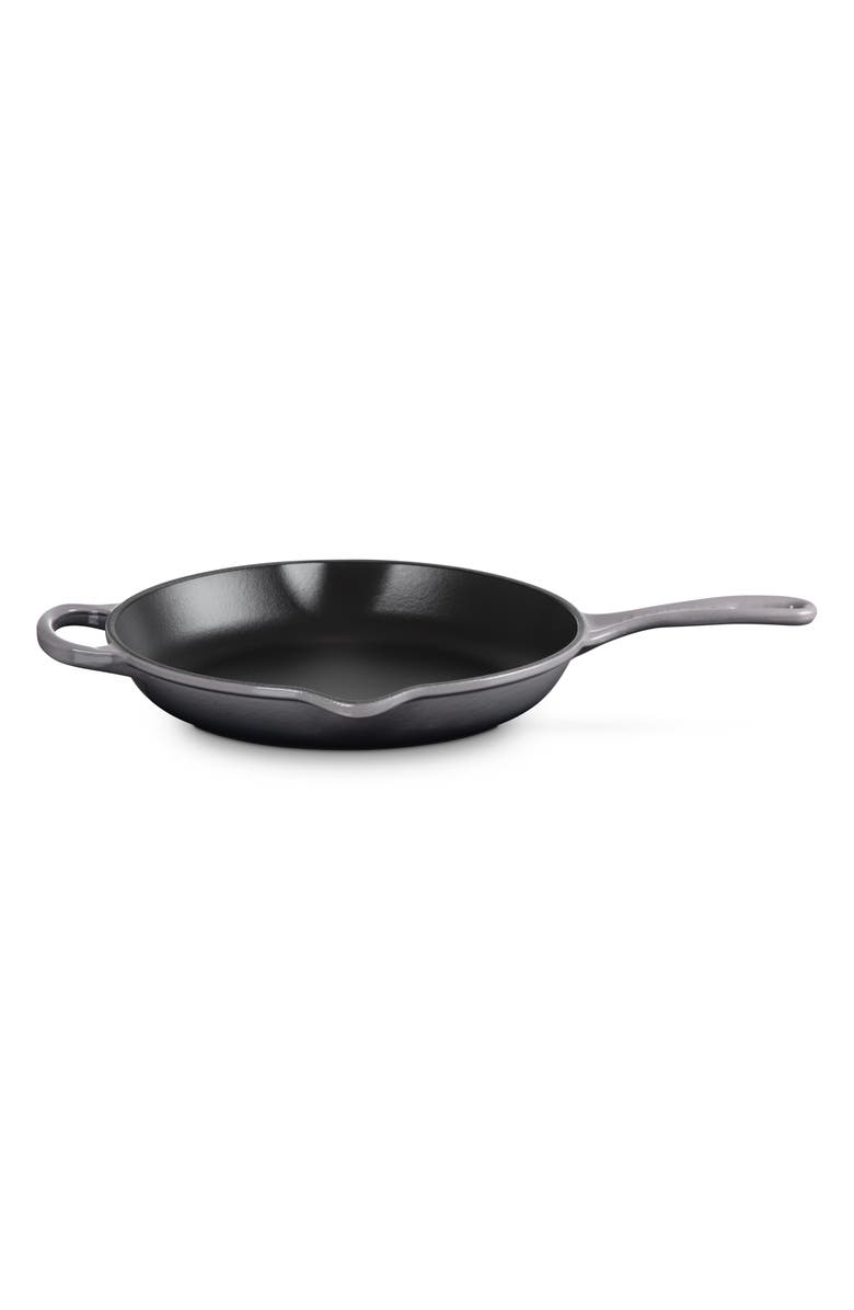 Le Creuset Signature Handle 10 1/4 Inch Enamel Cast Iron Skillet, Alternate, color, Oyster