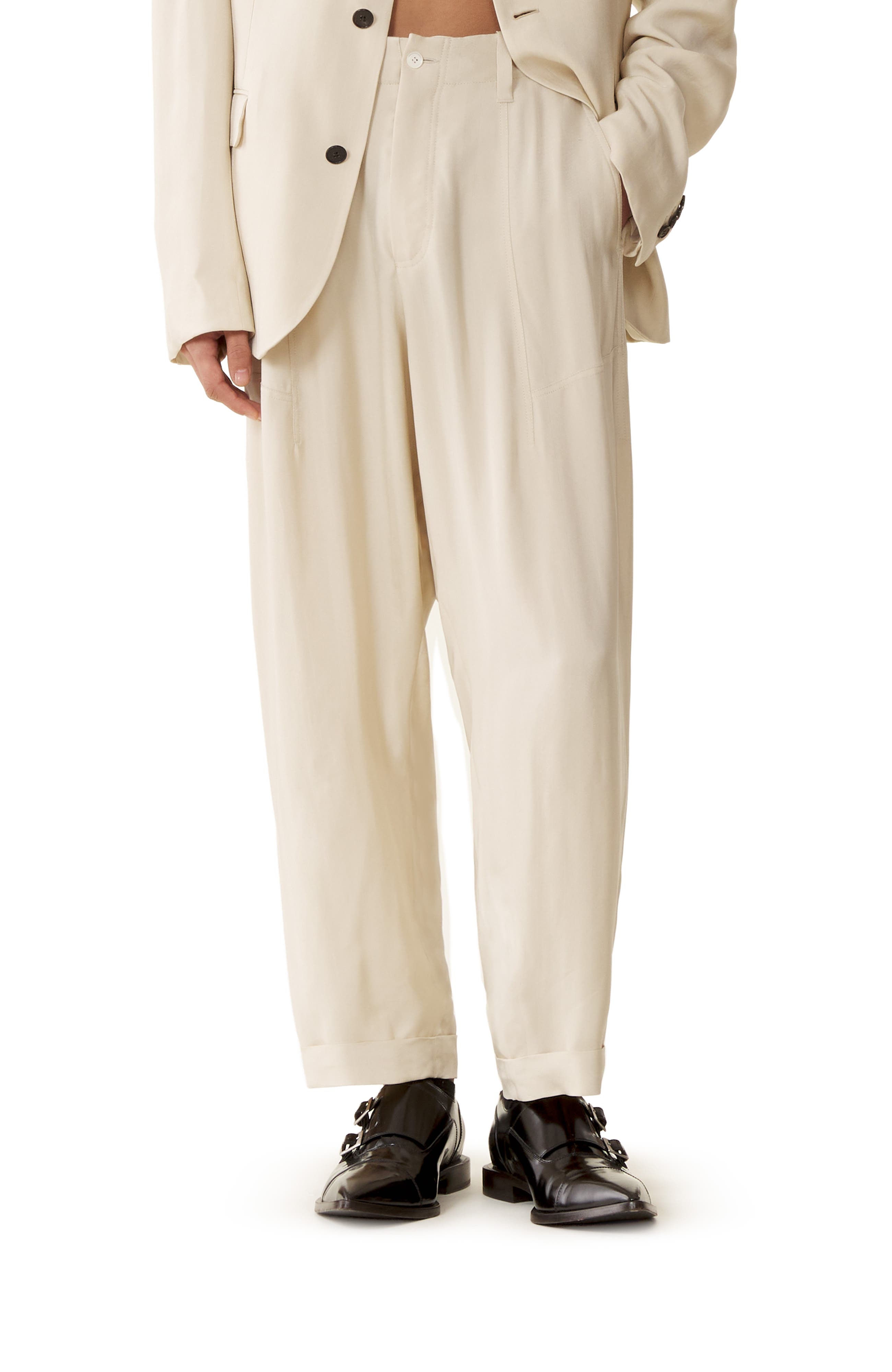 Loose-Fit Pants In Viscose