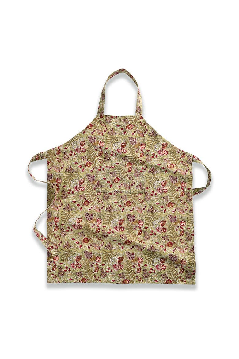 Winter Garden Apron, Main, color, Red/Green 32" x 36"