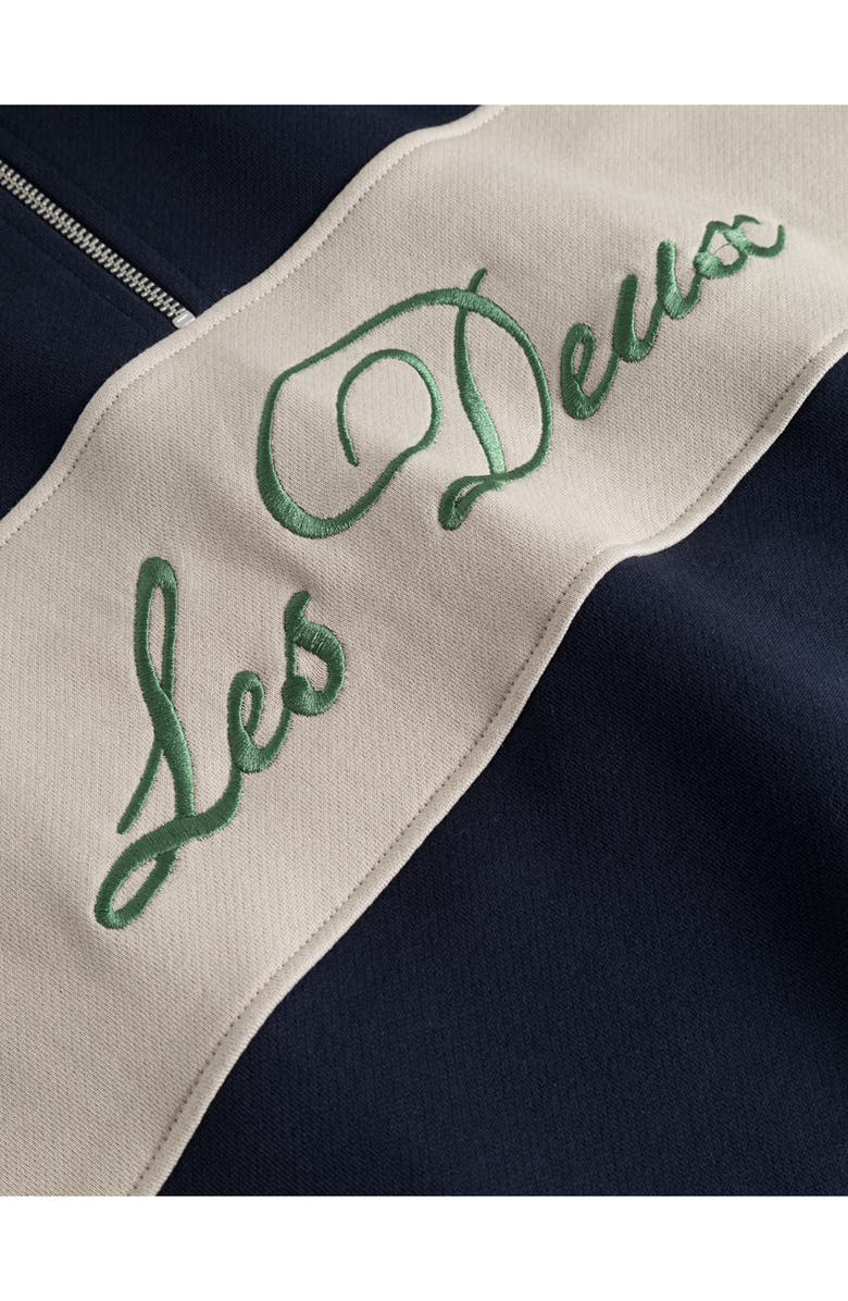 Les Deux Cory Quarter Zip Rugby Shirt, Alternate, color,
