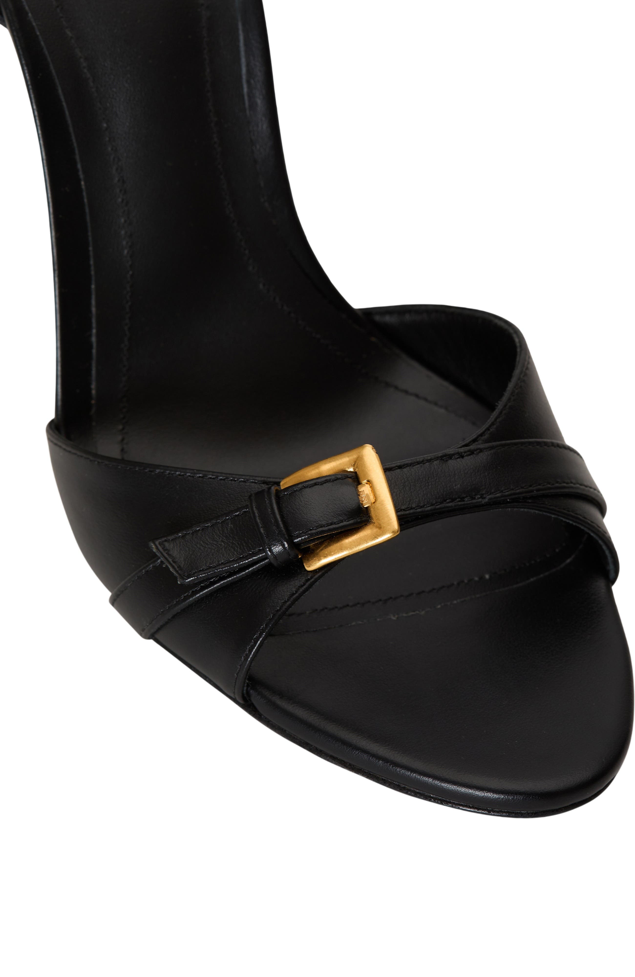 Balmain Anthem smooth leather sandals, Alternate, color, 