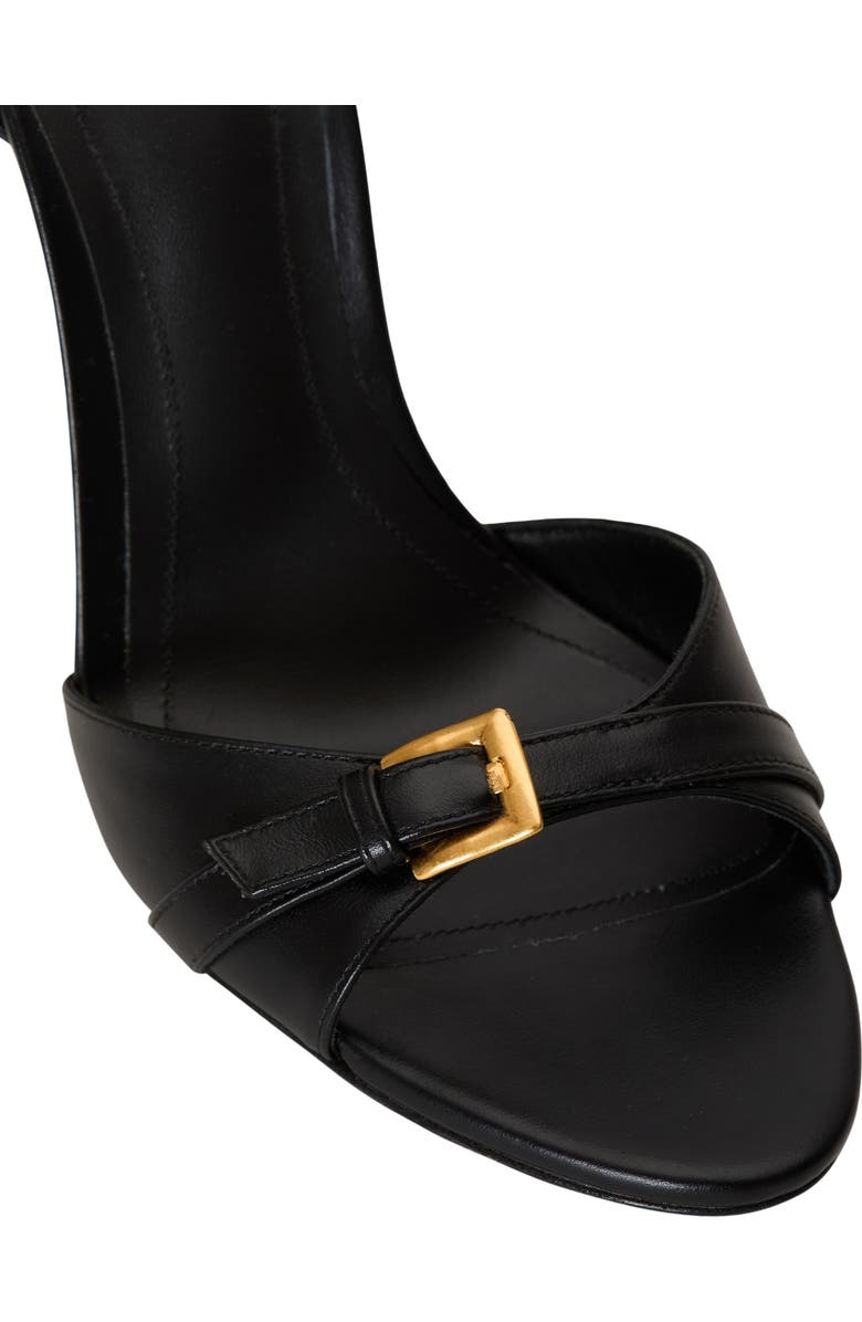 Balmain Anthem smooth leather sandals, Alternate, color,