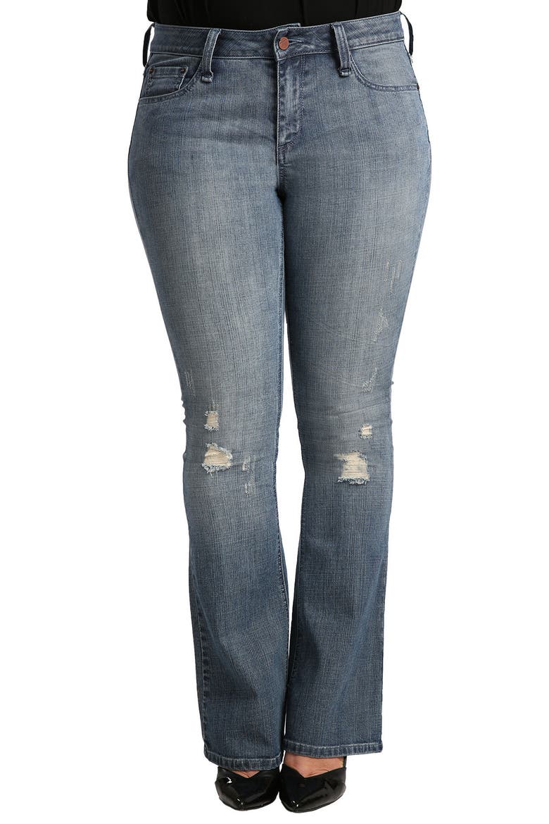 Clarice Uptown Mid Rise Bootcut Jeans, Main, color, 1054BOYTOY