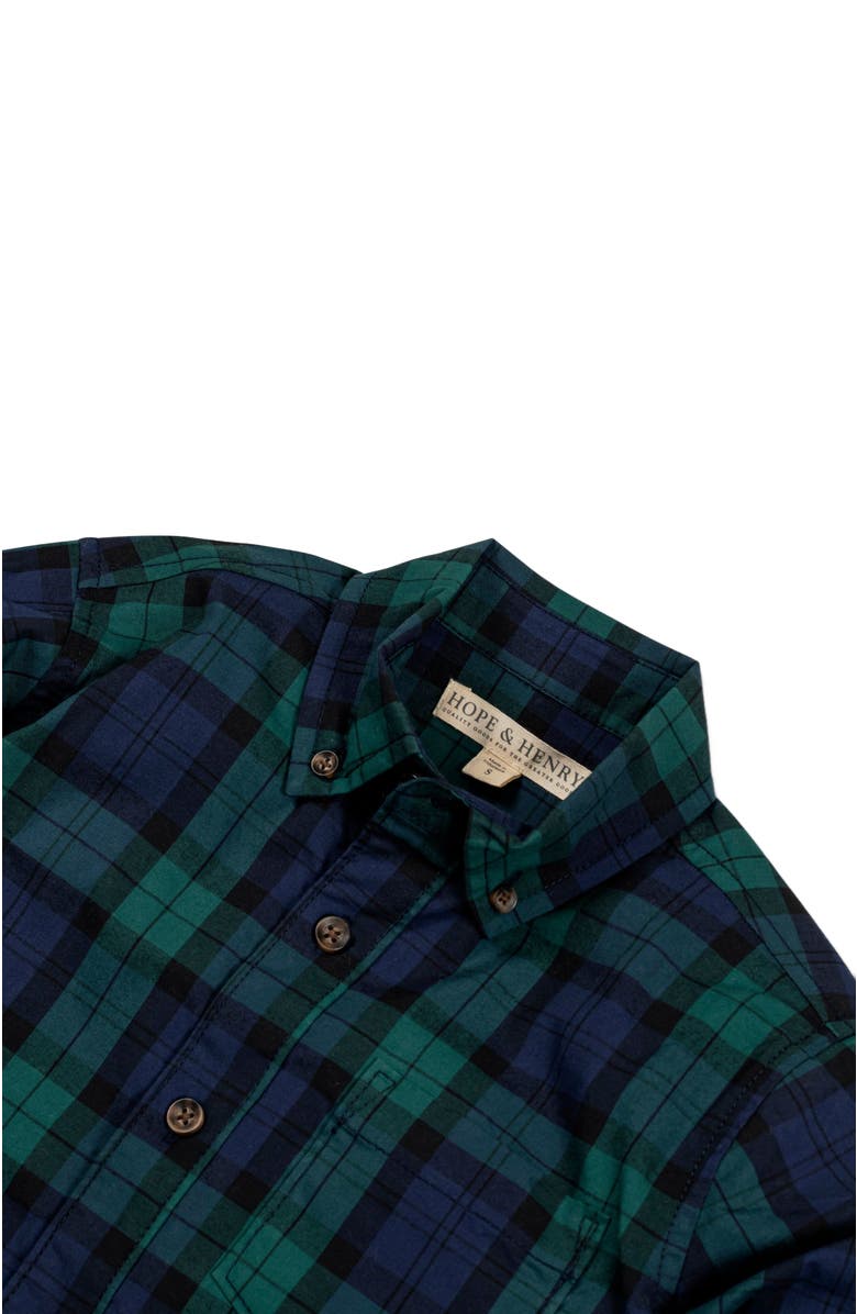 Hope & Henry Boys' Organic Stretch Poplin Shirt, Kids, Alternate, color, 