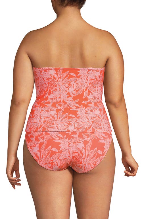 Shop Lands' End Plus Size Slender Bandeau U-wire Tankini Swimsuit Top