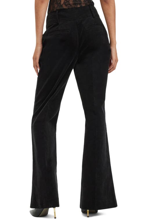 Allsaints Sevenh Corduroy Flare Pants In Black