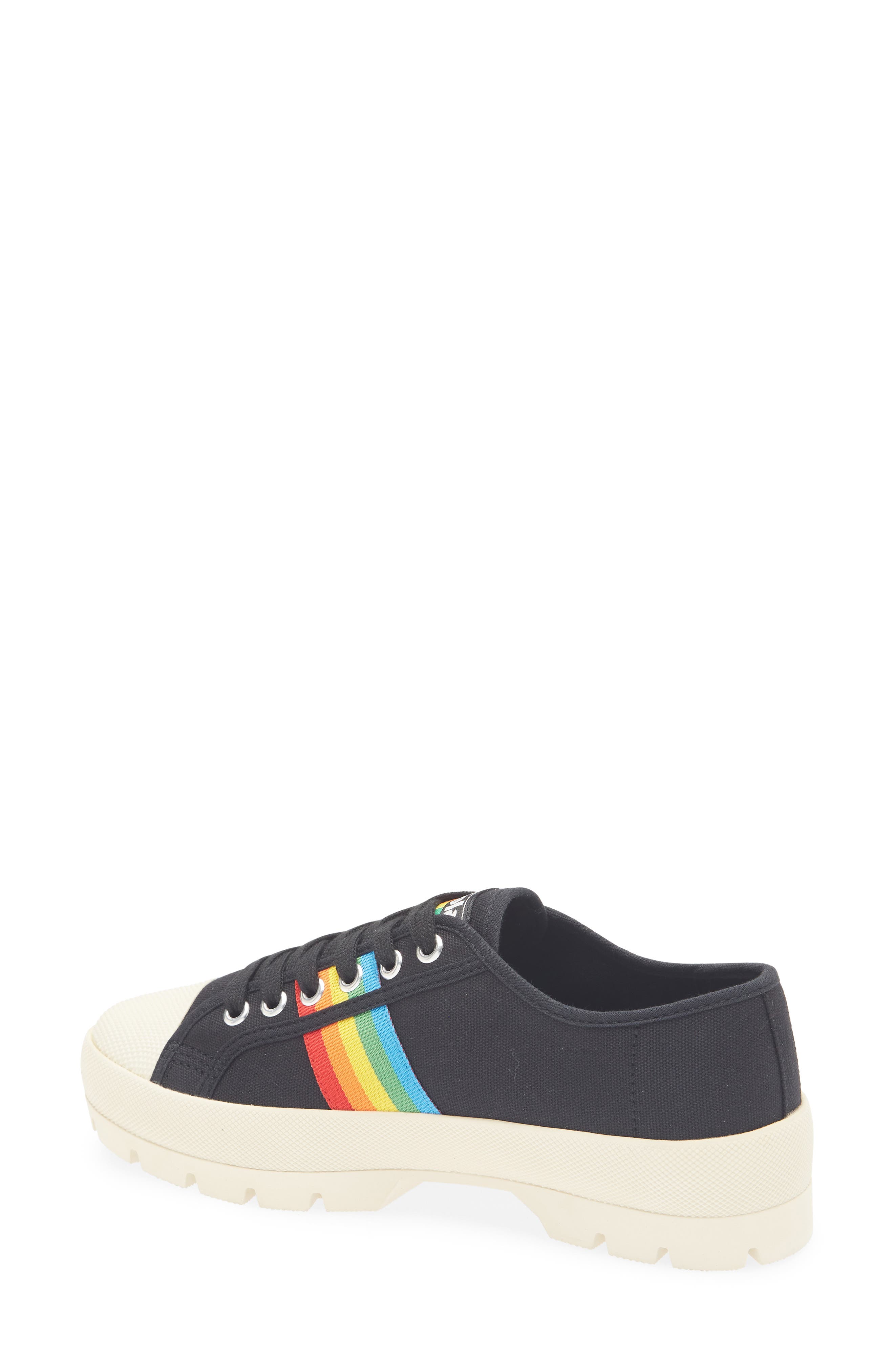Gola Coaster Peak Rainbow Sneaker, Alternate, color, Black/ Multi