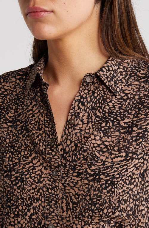 Rails Josephine Animal Print Button-up Shirt In Desert Lynx