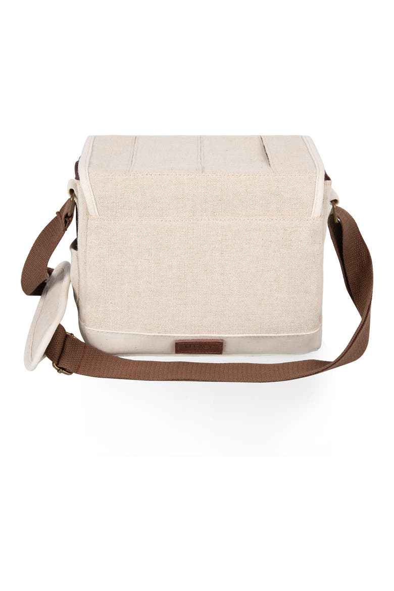 Beer Caddy Cooler Tote with Opener, Alternate, color, BEIGE