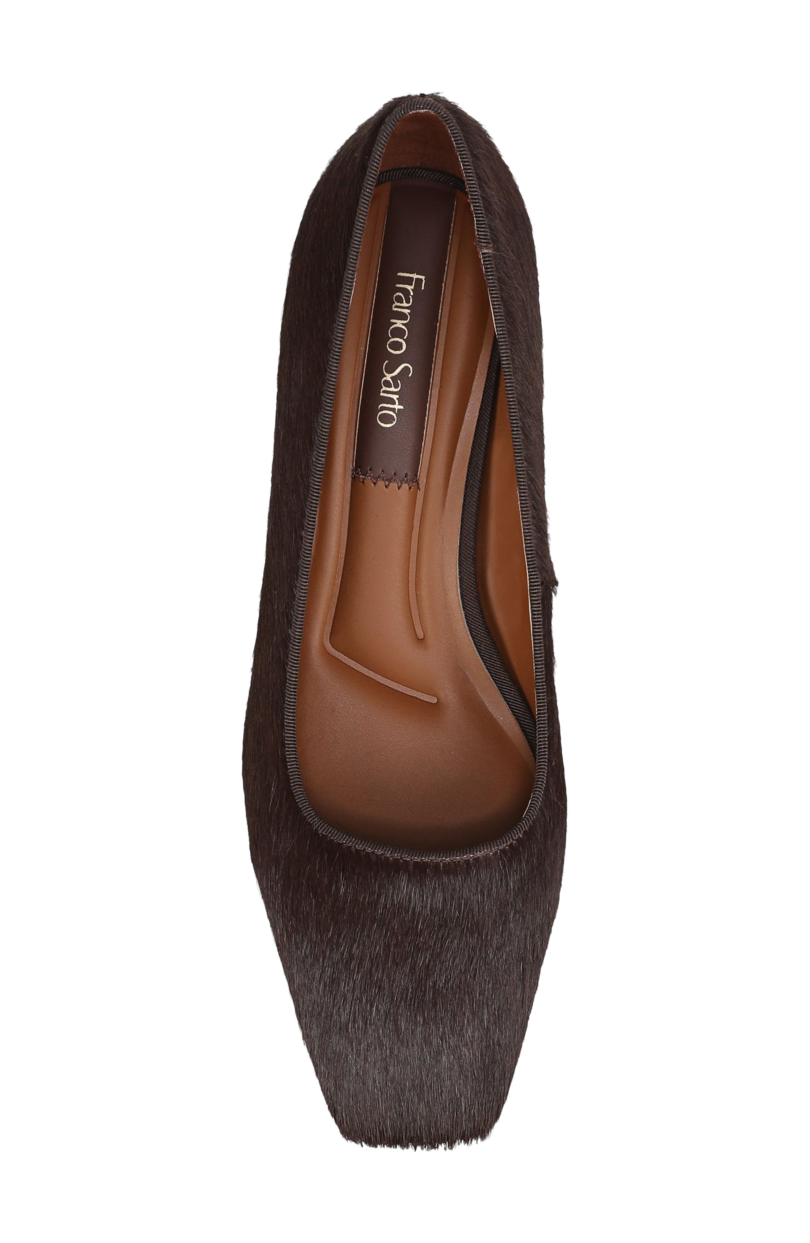 Salino Genuine Calf Hair Pump, Alternate, color, BROWN LEATHER