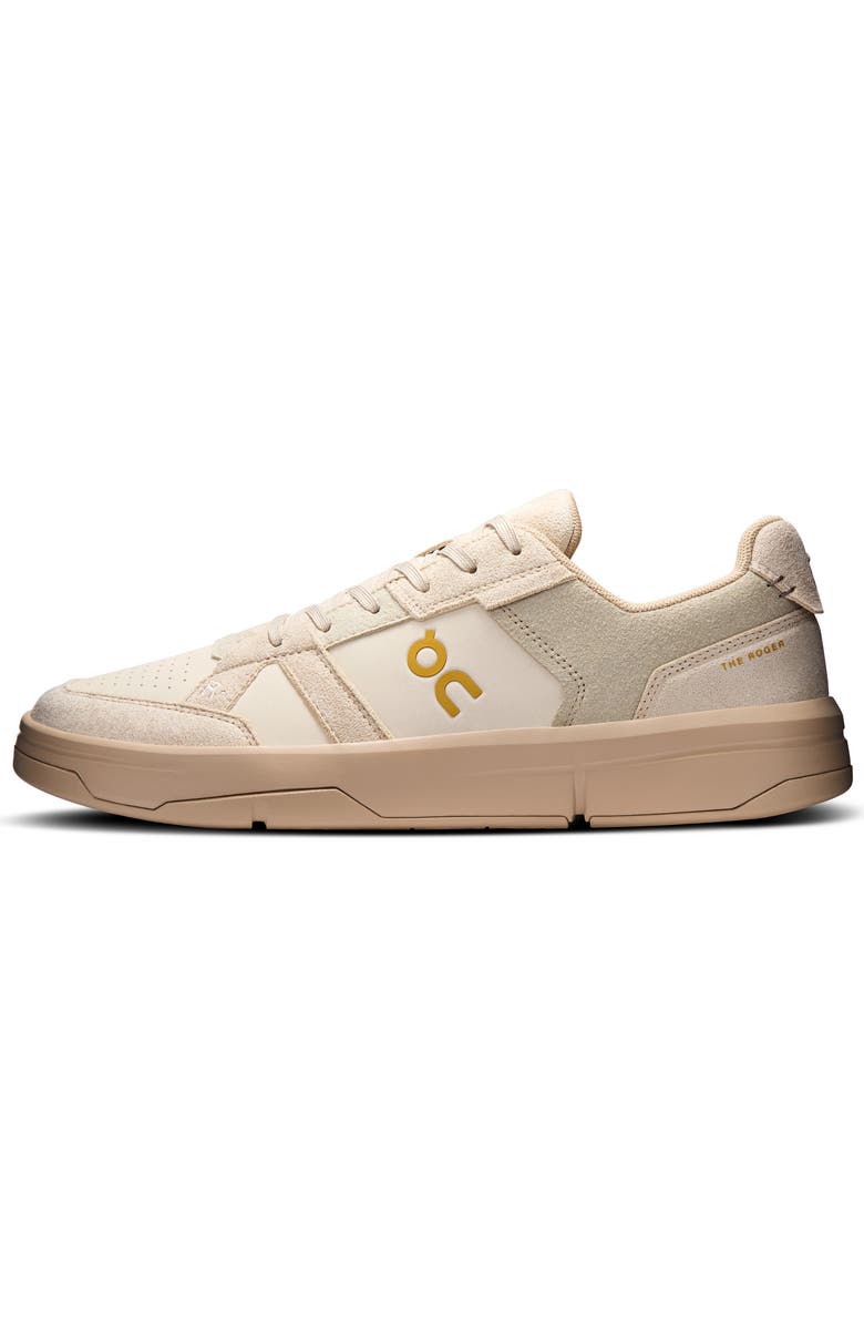 On THE ROGER Clubhouse Ace Tennis Sneaker, Alternate, color, Sand/ Sand