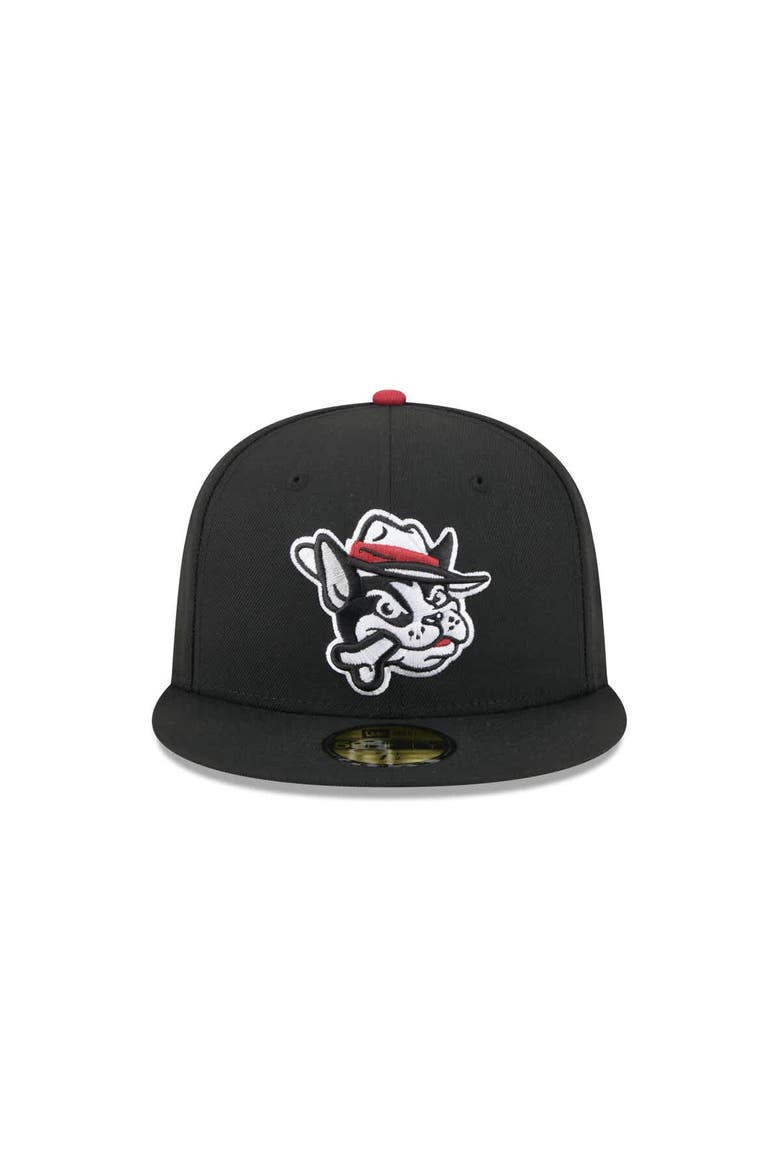 Men's New Era  Black Winston-Salem Dash Theme Nights 59FIFTY Fitted Hat, Alternate, color, Black