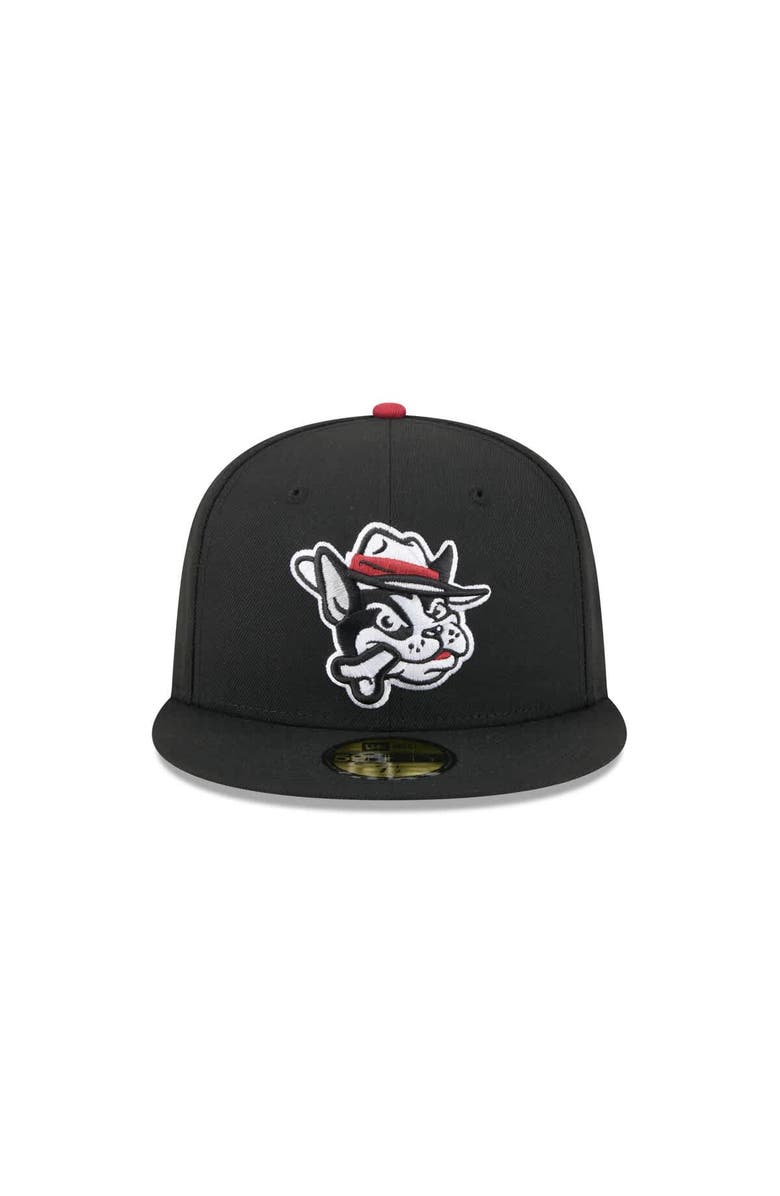 New Era Men's New Era Black Winston-Salem Dash Theme Nights 59FIFTY Fitted Hat, Alternate, color, Black