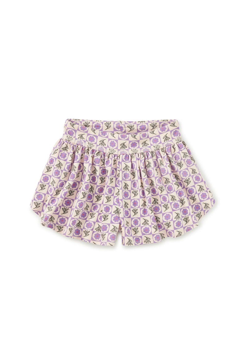 Sporty Petal Shorts, Main, color, Tile Floral