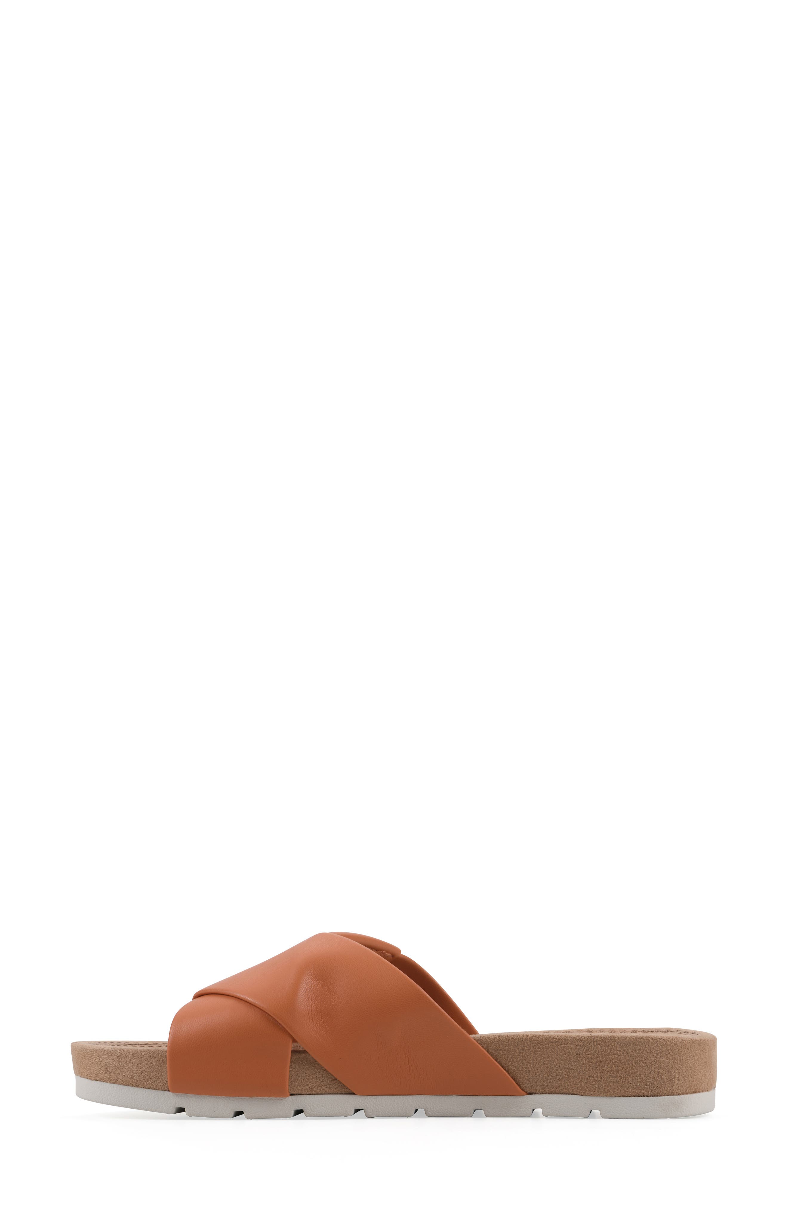 Tincie Slide Sandal, Alternate, color, ORANGE SMOOTH