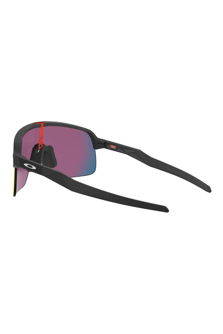 Sutro Lite 139mm Prizm™ Wrap Shield Sunglasses, Alternate, color, MATTE BLACK/ PRIZM ROAD