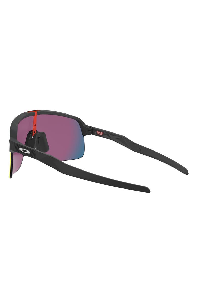 Oakley Sutro Lite 139mm Prizm<sup>™</sup> Wrap Shield Sunglasses, Alternate, color, Matte Black/ Prizm Road