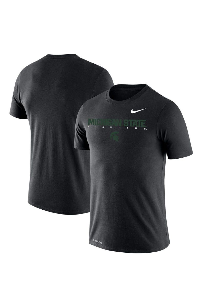Nike Men's Nike Black Michigan State Spartans Big & Tall Legend Facility Performance T-Shirt, Main, color,
