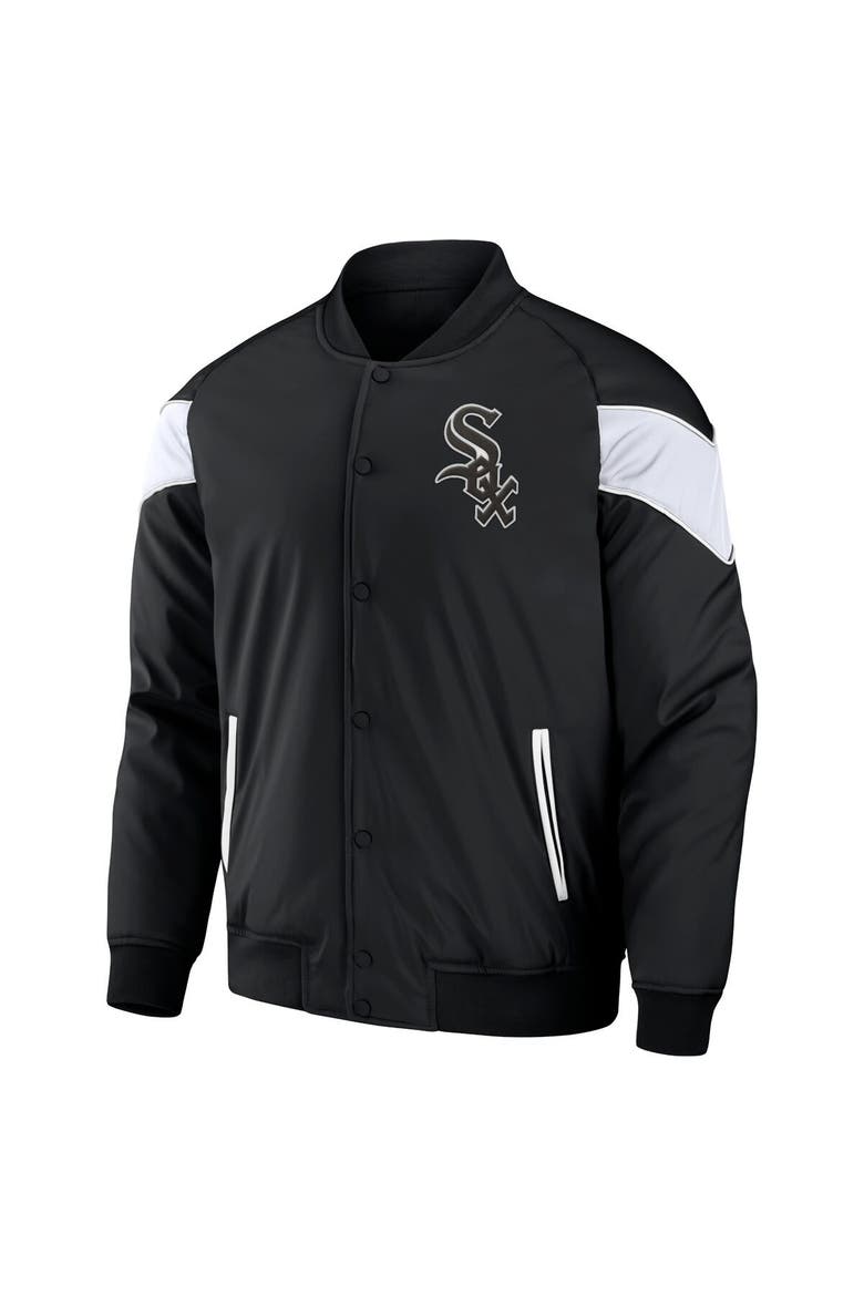 Men's Darius Rucker Collection by Fanatics Black Chicago White Sox Baseball Raglan Full-Snap Jacket, Alternate, color, Black