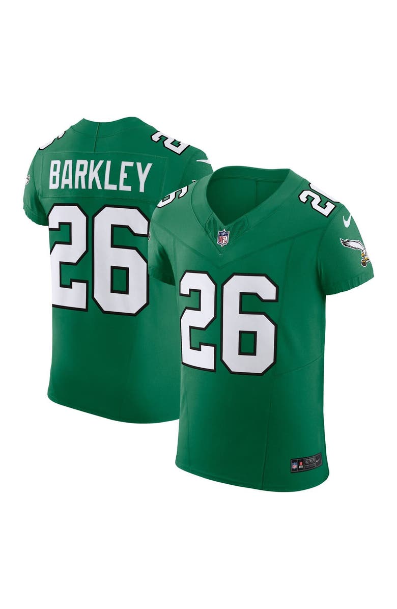 Nike Men's Nike Saquon Barkley Kelly Green Philadelphia Eagles Alternate Vapor F.U.S.E. Elite Jersey, Alternate, color, Kelly Green